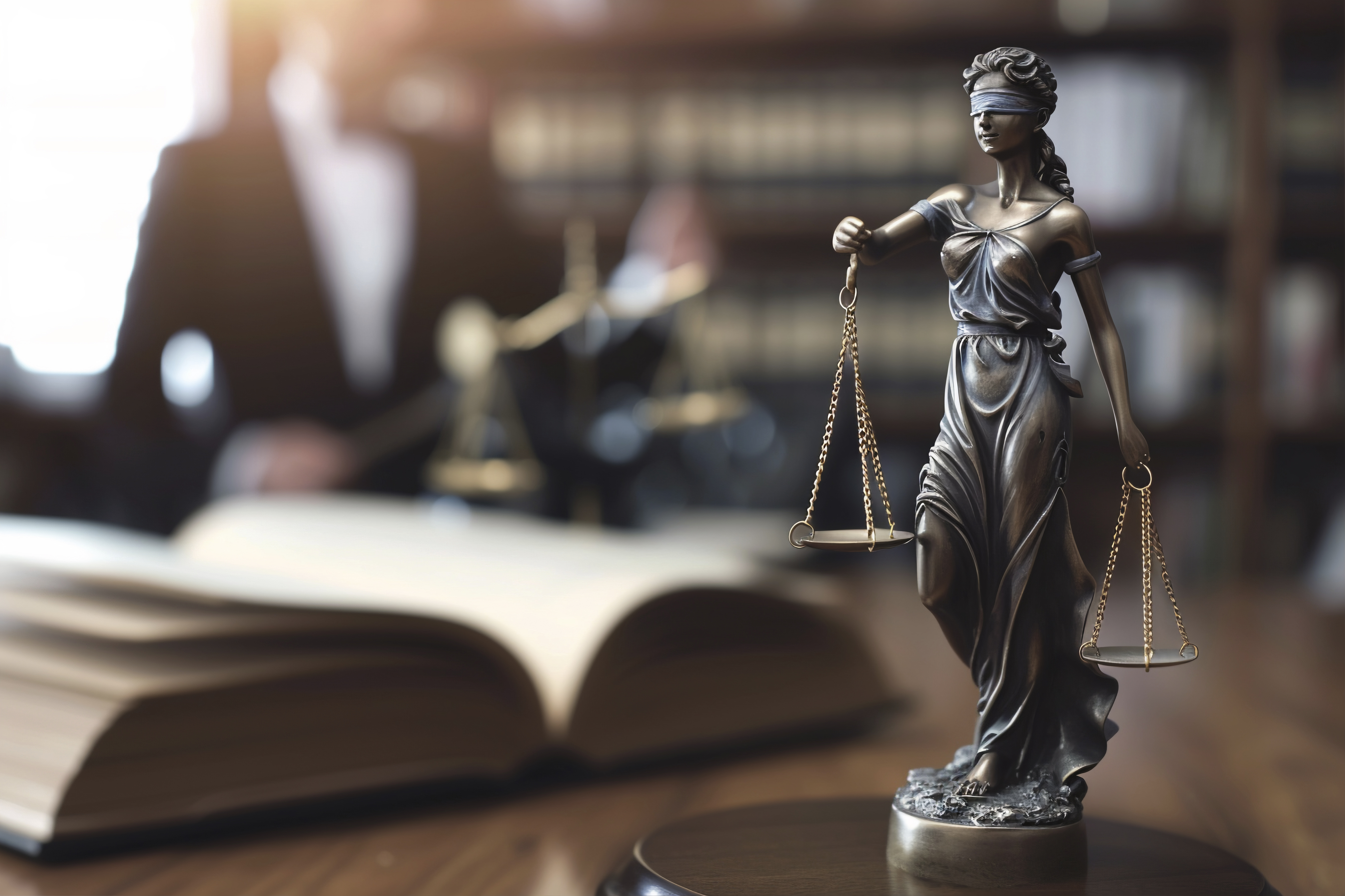 Justicia y abogada ART